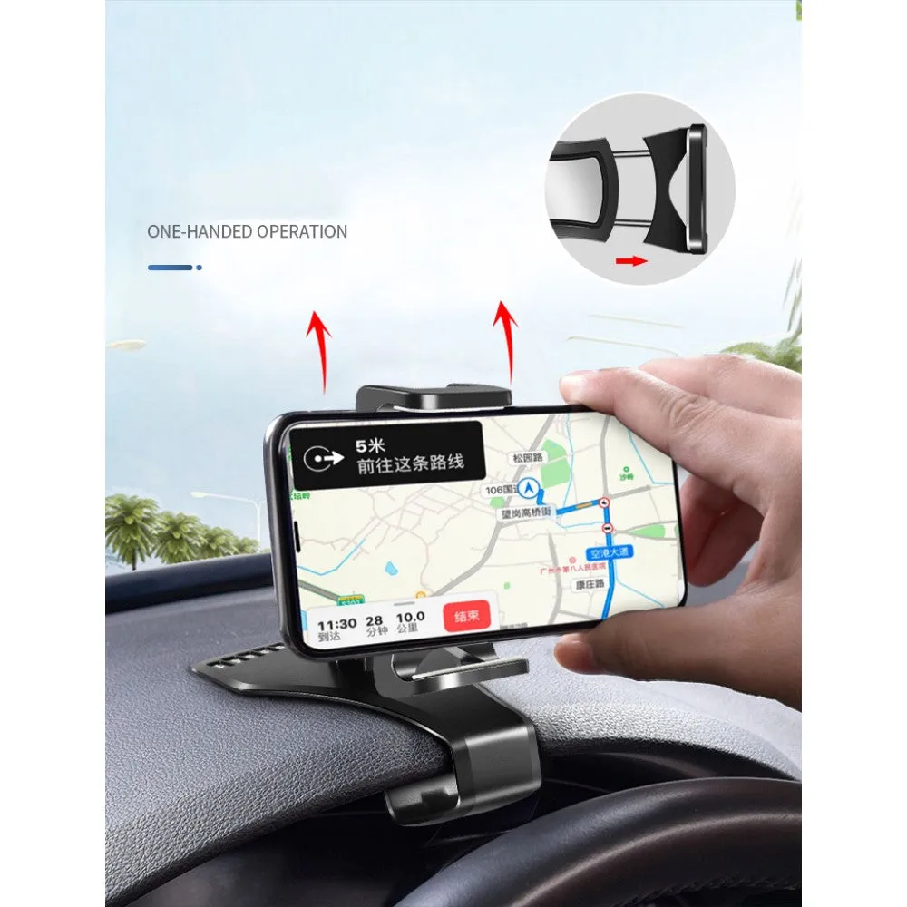 3 in 1 Car GPS Smartphone Holder: Dashboard / Visor Clamp   AC Grid Clip for Oppo F1 Global F1f (2016) - Black