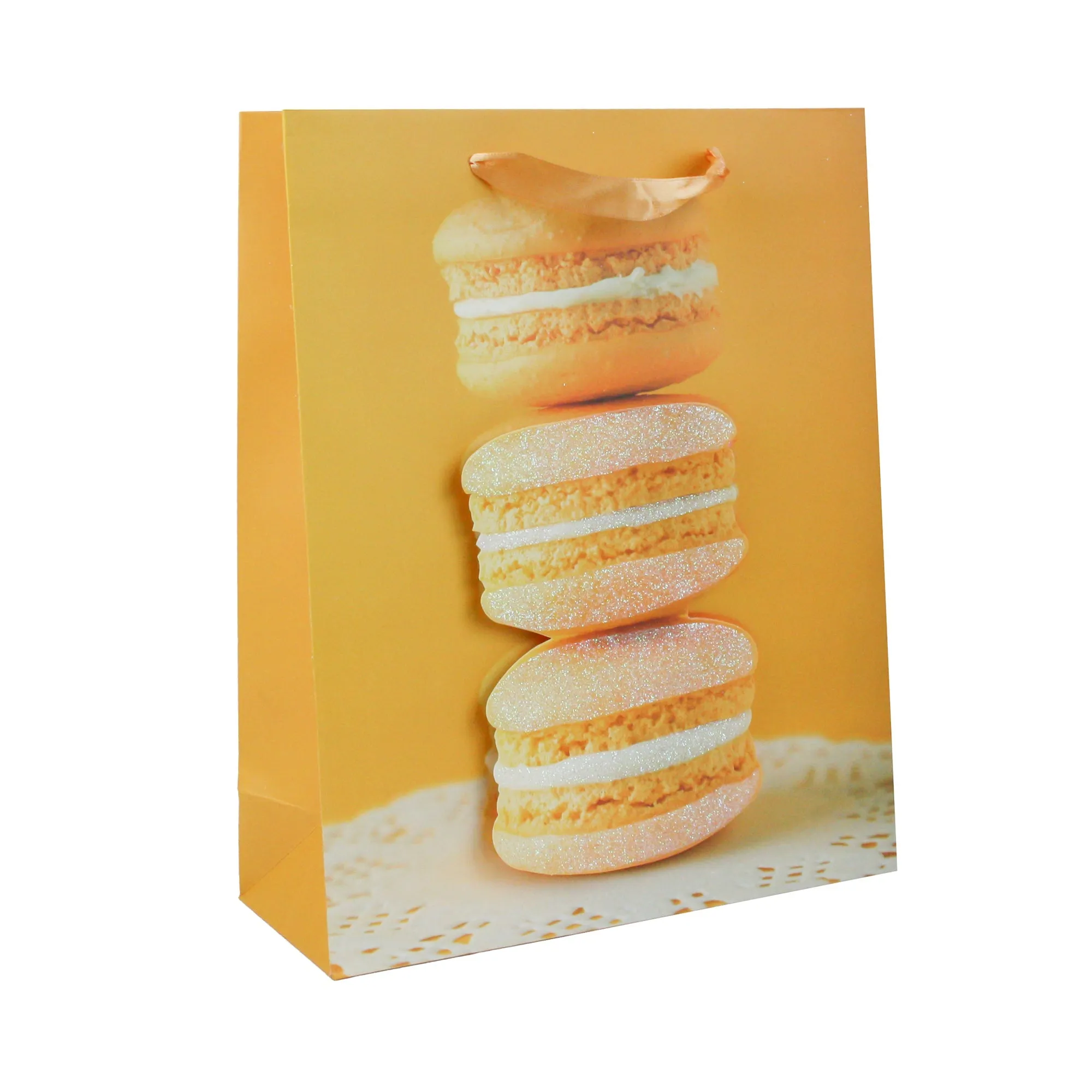 3D Macaron Print Gift Bags - Set Of 4 (Sizes Available)