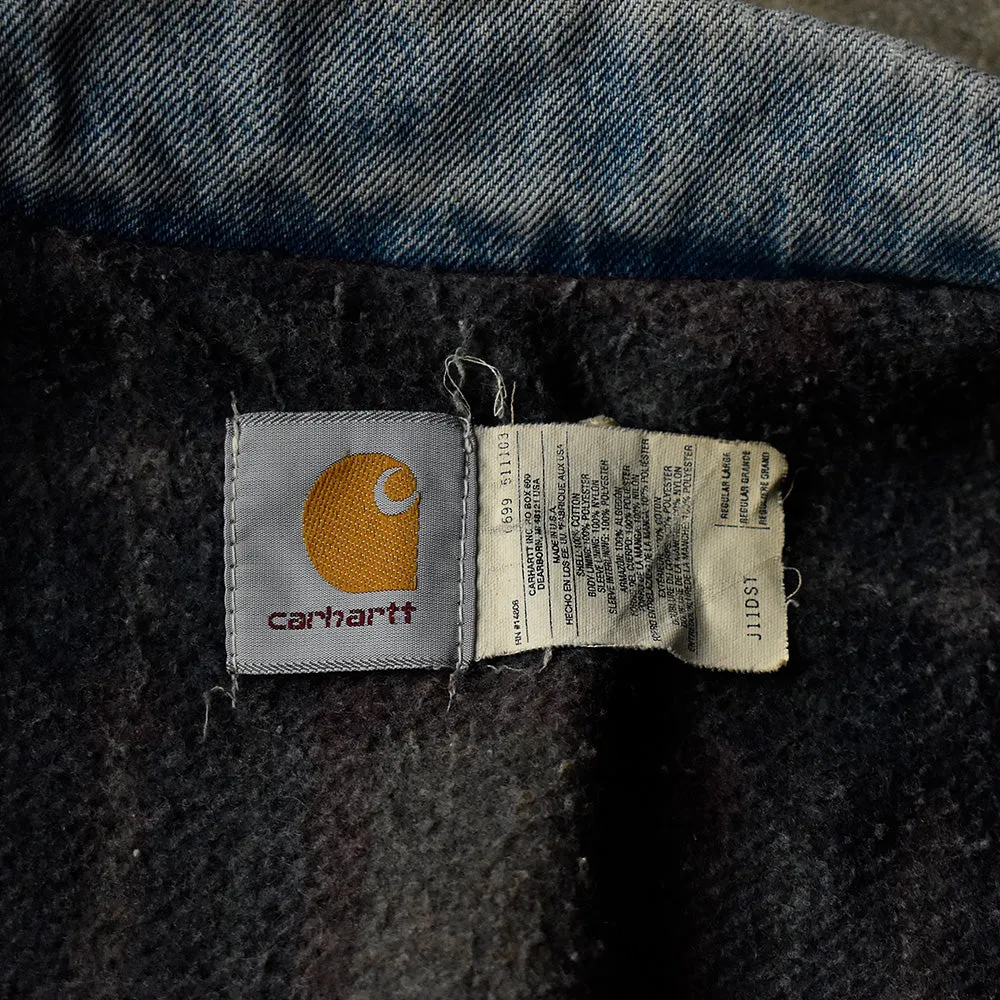 90's～ Carhartt デニム トラッカージャケット ブランケットライナー USA製 231202H