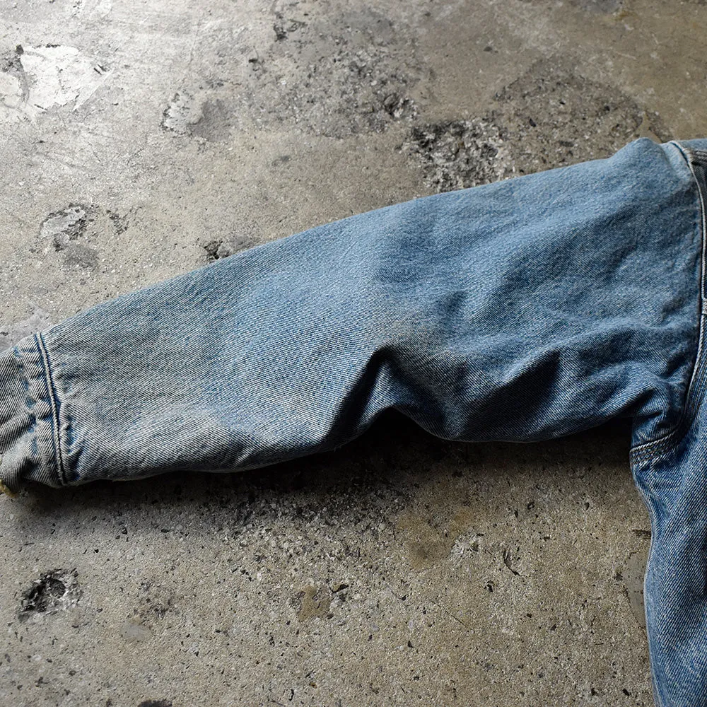 90's～ Carhartt デニム トラッカージャケット ブランケットライナー USA製 231202H