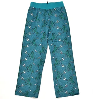 African Print Track Pants-Crazy Horse/Tuq