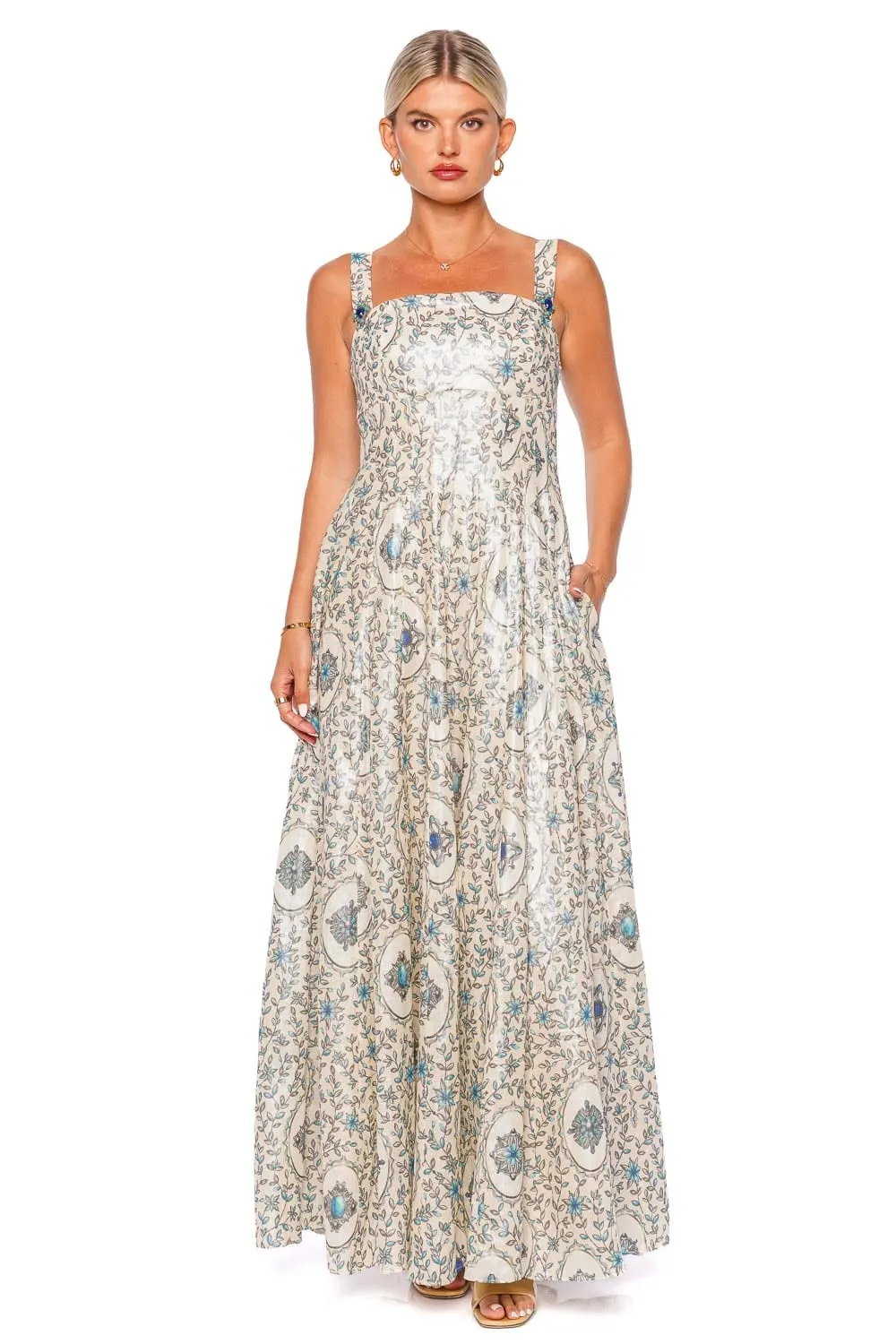 Aguamarina Platero Printed Maxi Dress