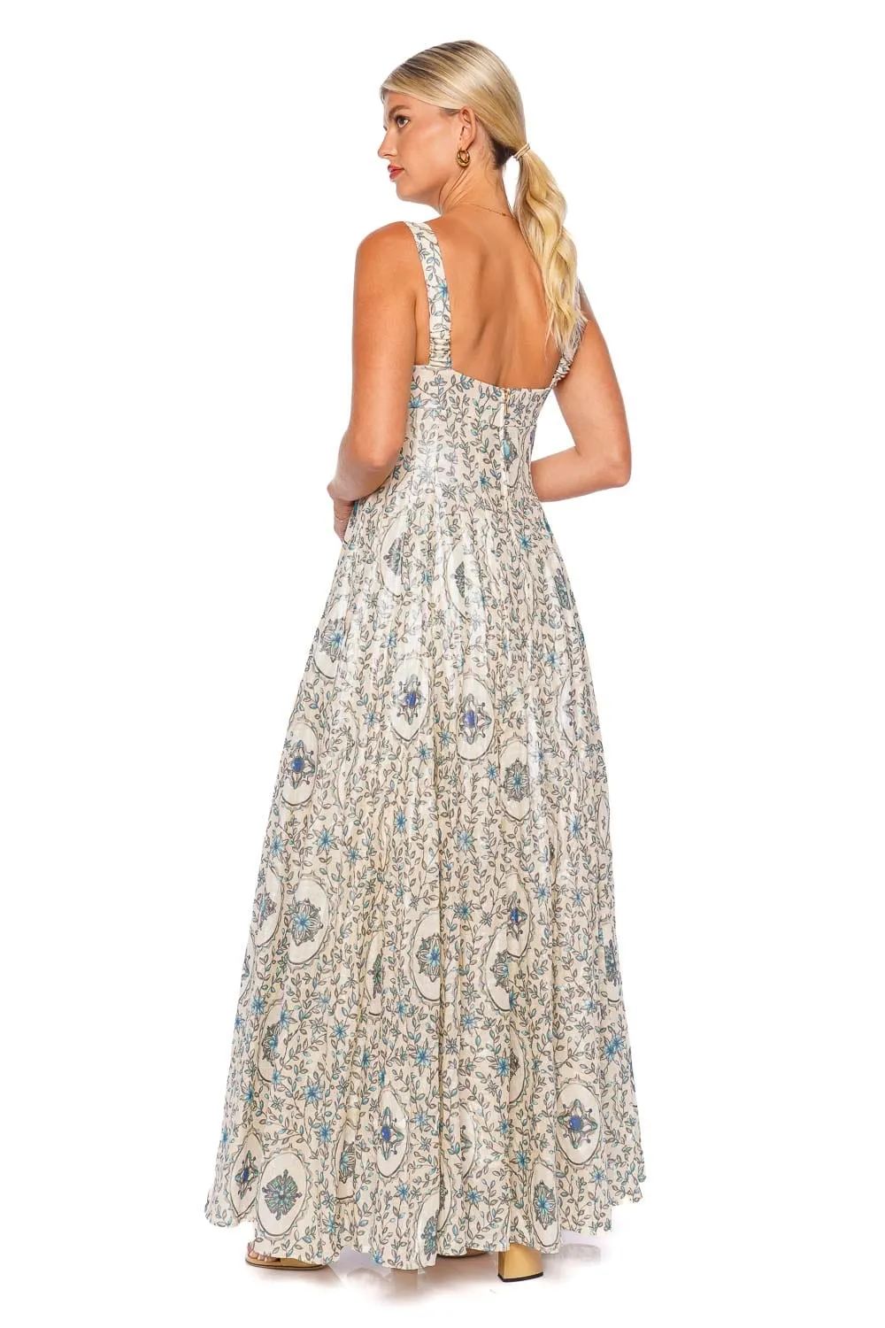 Aguamarina Platero Printed Maxi Dress