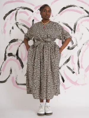 Aina Leopard Belted Dress