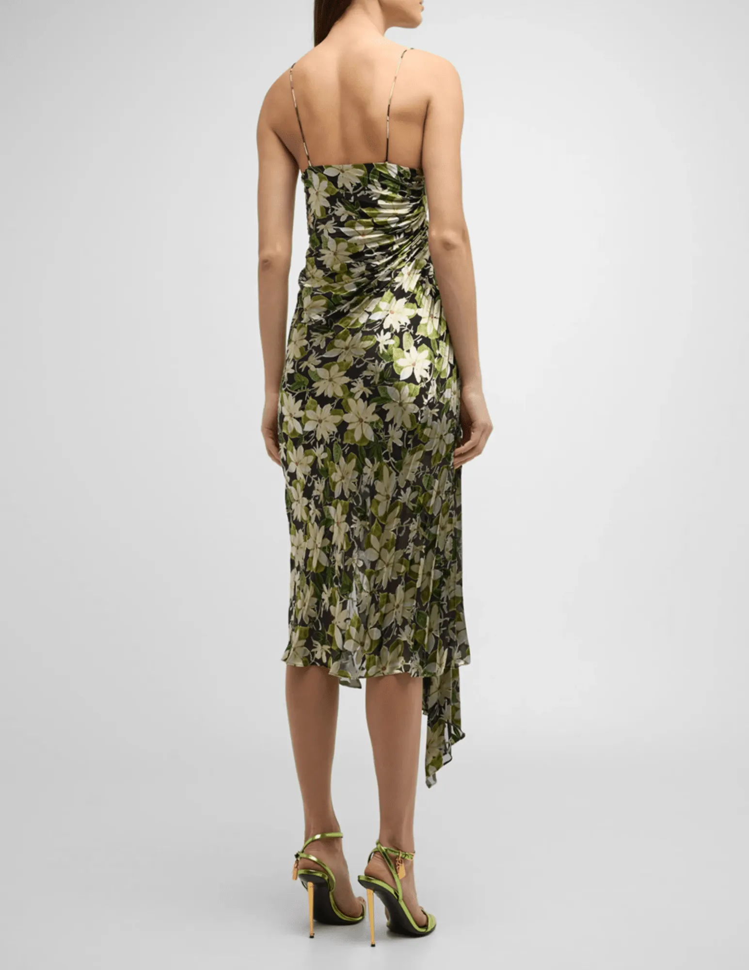 Alice   Olivia Shawna Asymmetrical Slip Dress