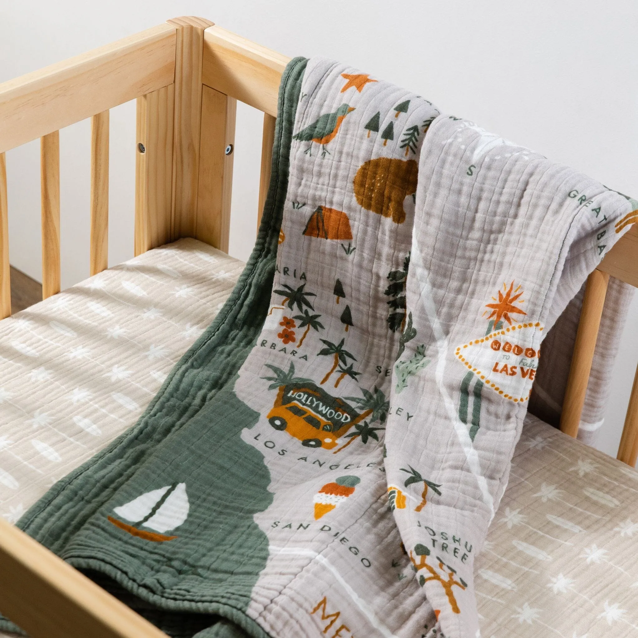 All-Stages Midi Crib Sheet | Beach Bum