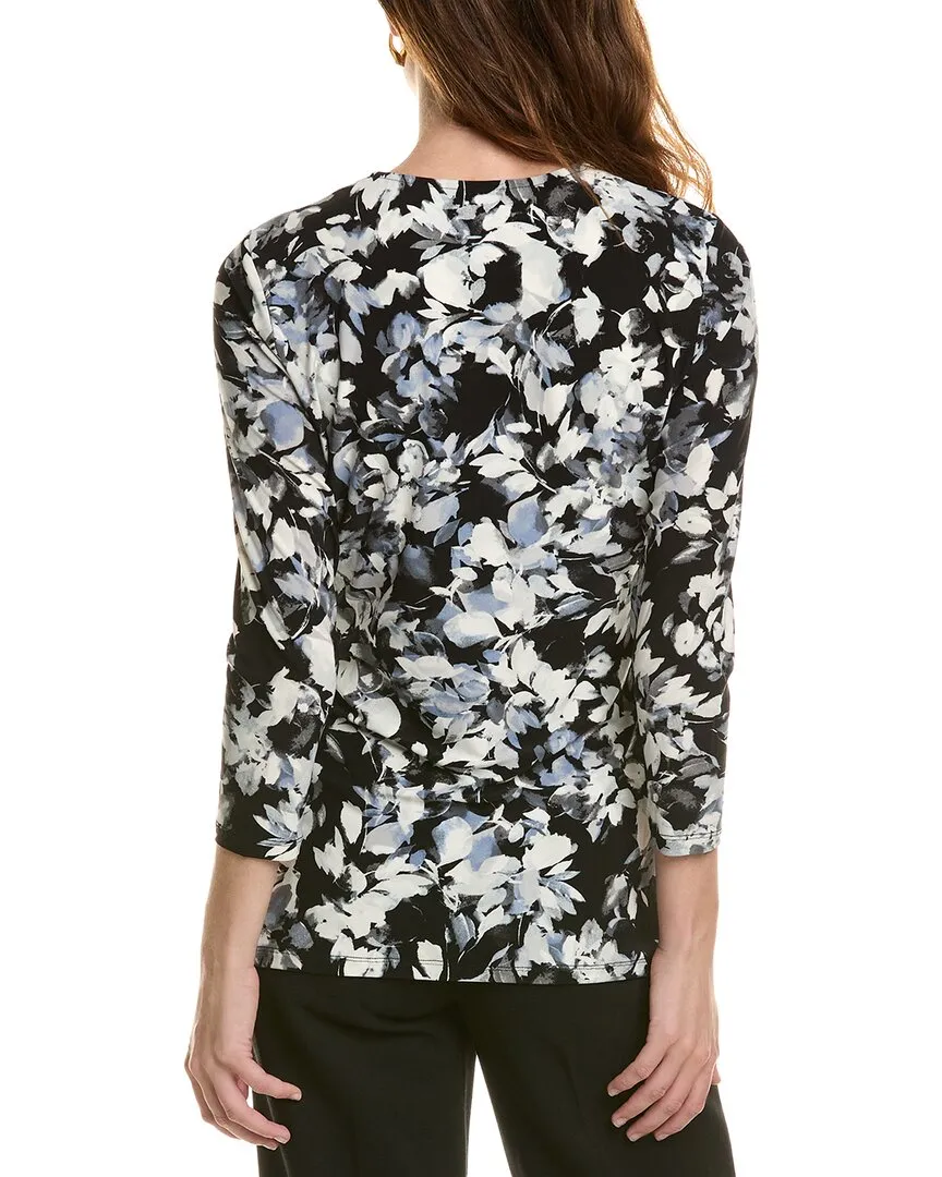 Anne Klein Asymmetric Wrap Top