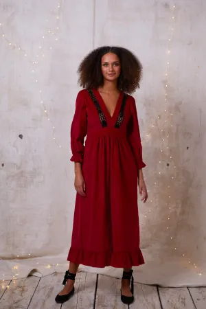Berry Corduroy London Fields Dress