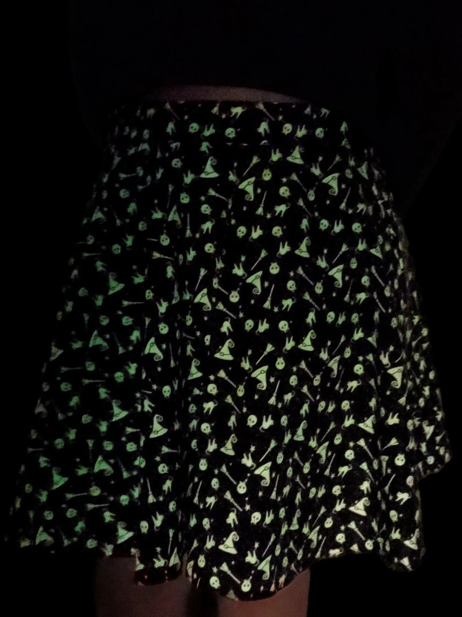 Bewitched Glow-in-the-Dark Skater Skirt