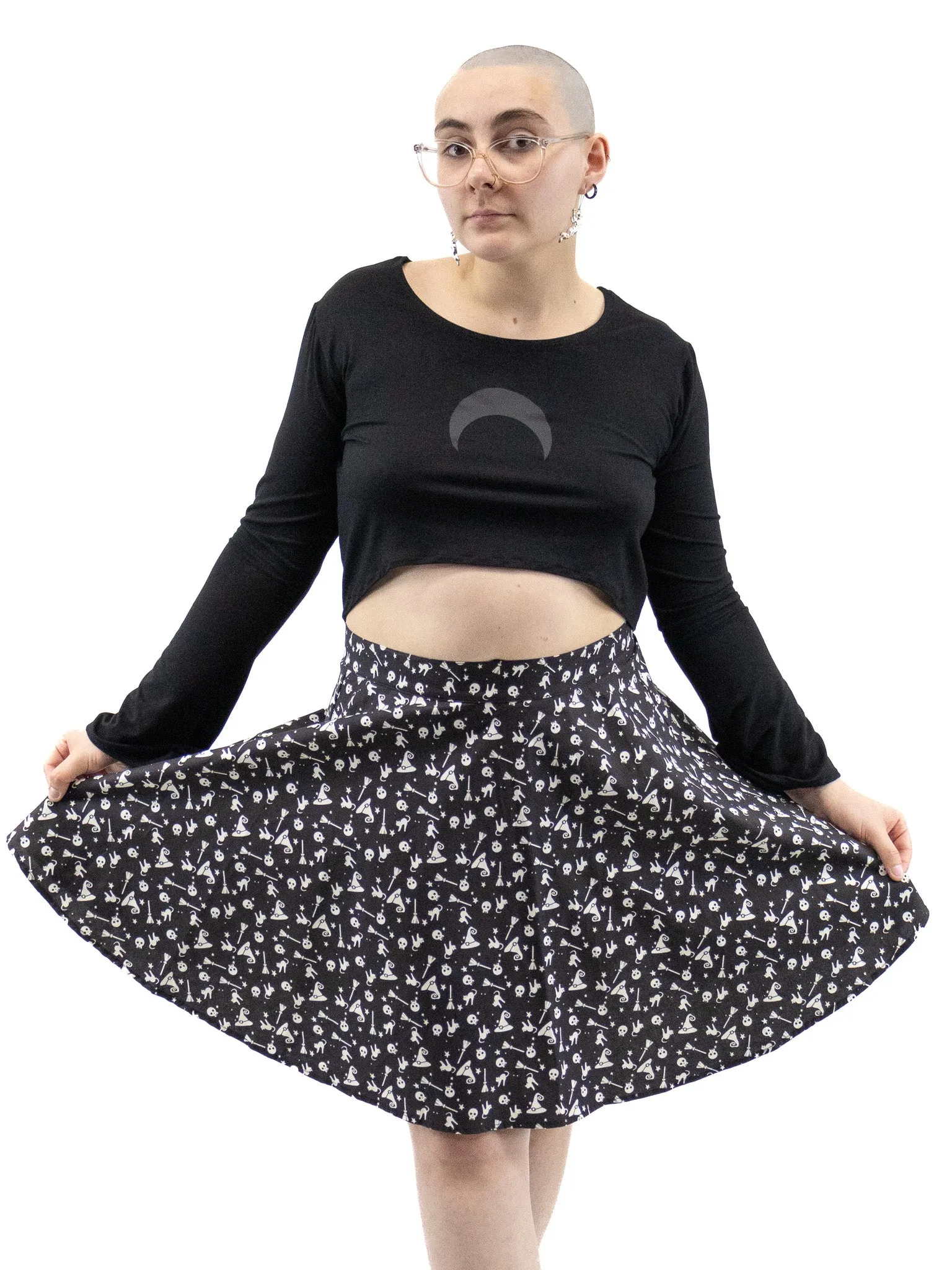 Bewitched Glow-in-the-Dark Skater Skirt