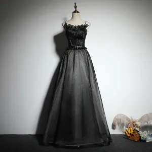 Black evening dress party gowns prom dress      fg154