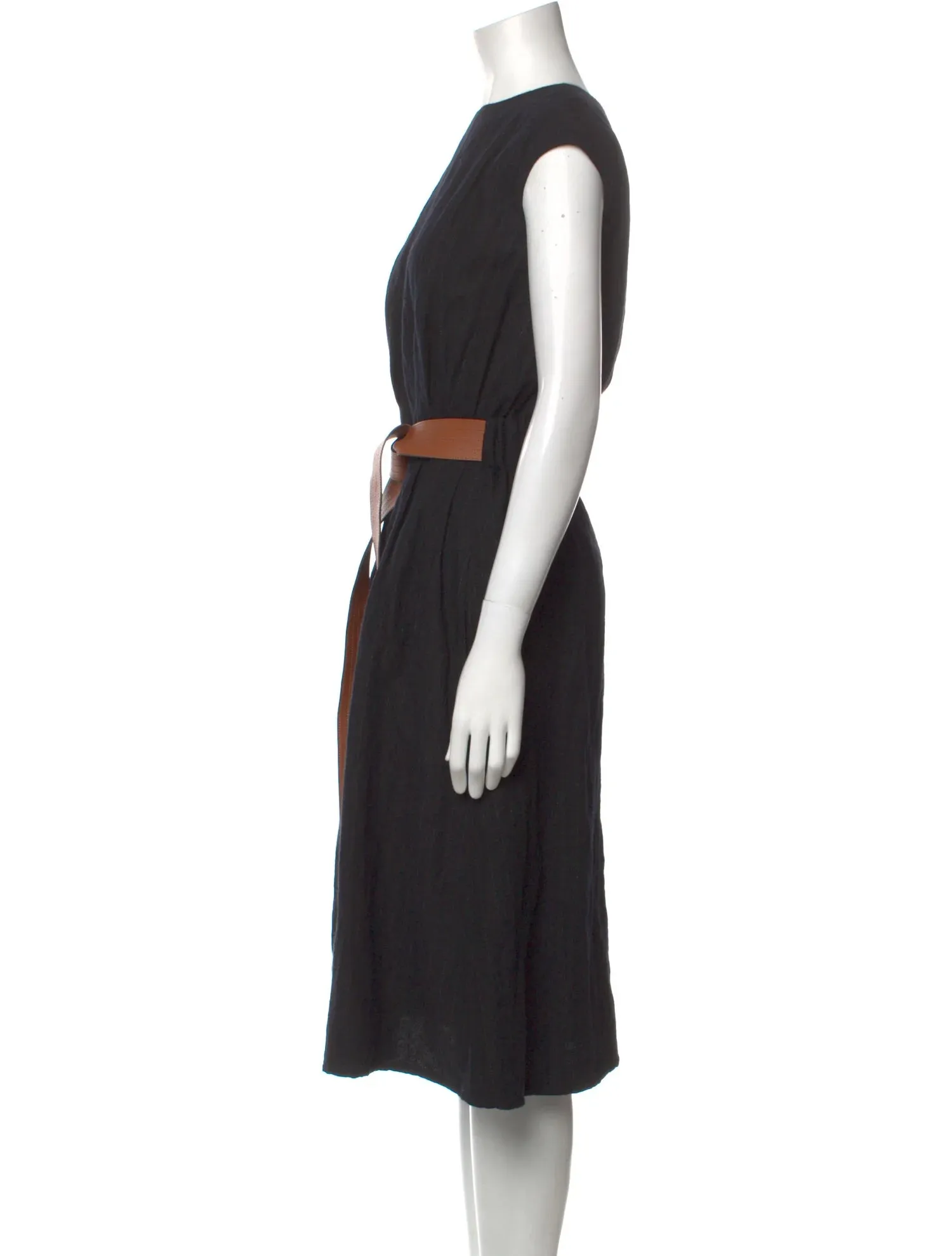 Black Midi Dress - M