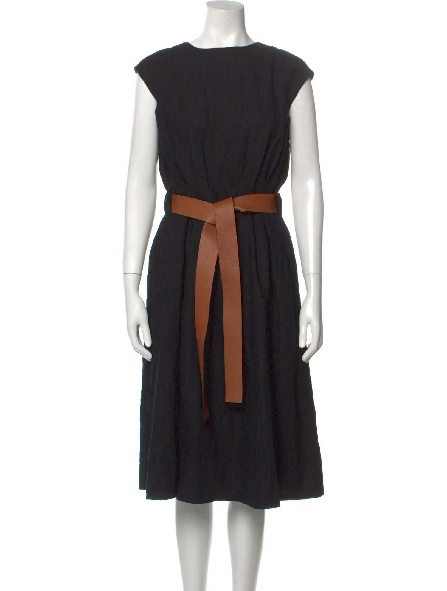 Black Midi Dress - M