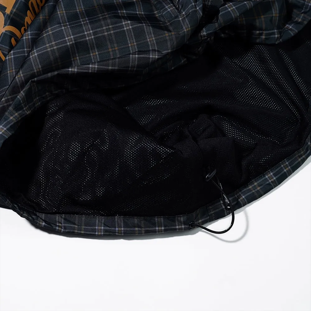 BSRBT SPORTY PULLOVER SNAP JACKET CHECK BROWN