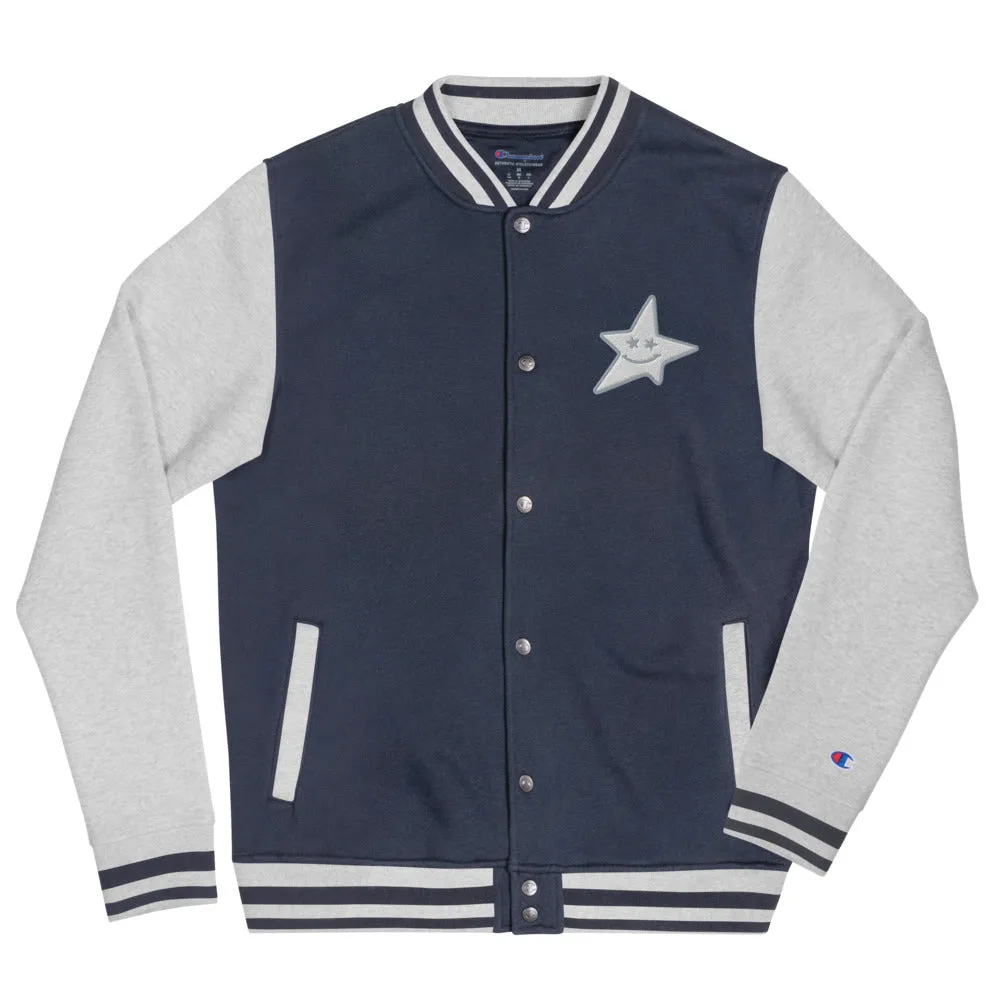 Champion Bomber Jacket " Smiling Star "Embroidered PEACE GANG