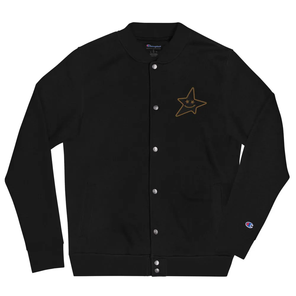 Champion Bomber Jacket " Smiling Star "Embroidered PEACE GANG