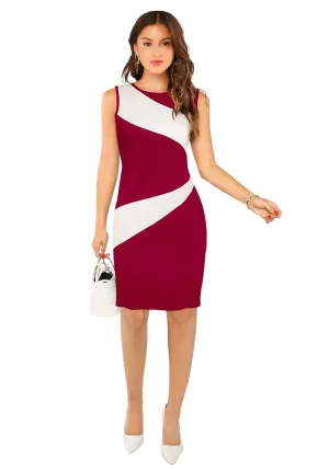 Chic Cherry Red Midi Dress