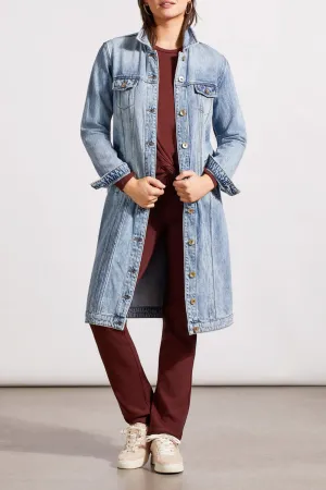 Cotton Denim Duster w/ Pockets