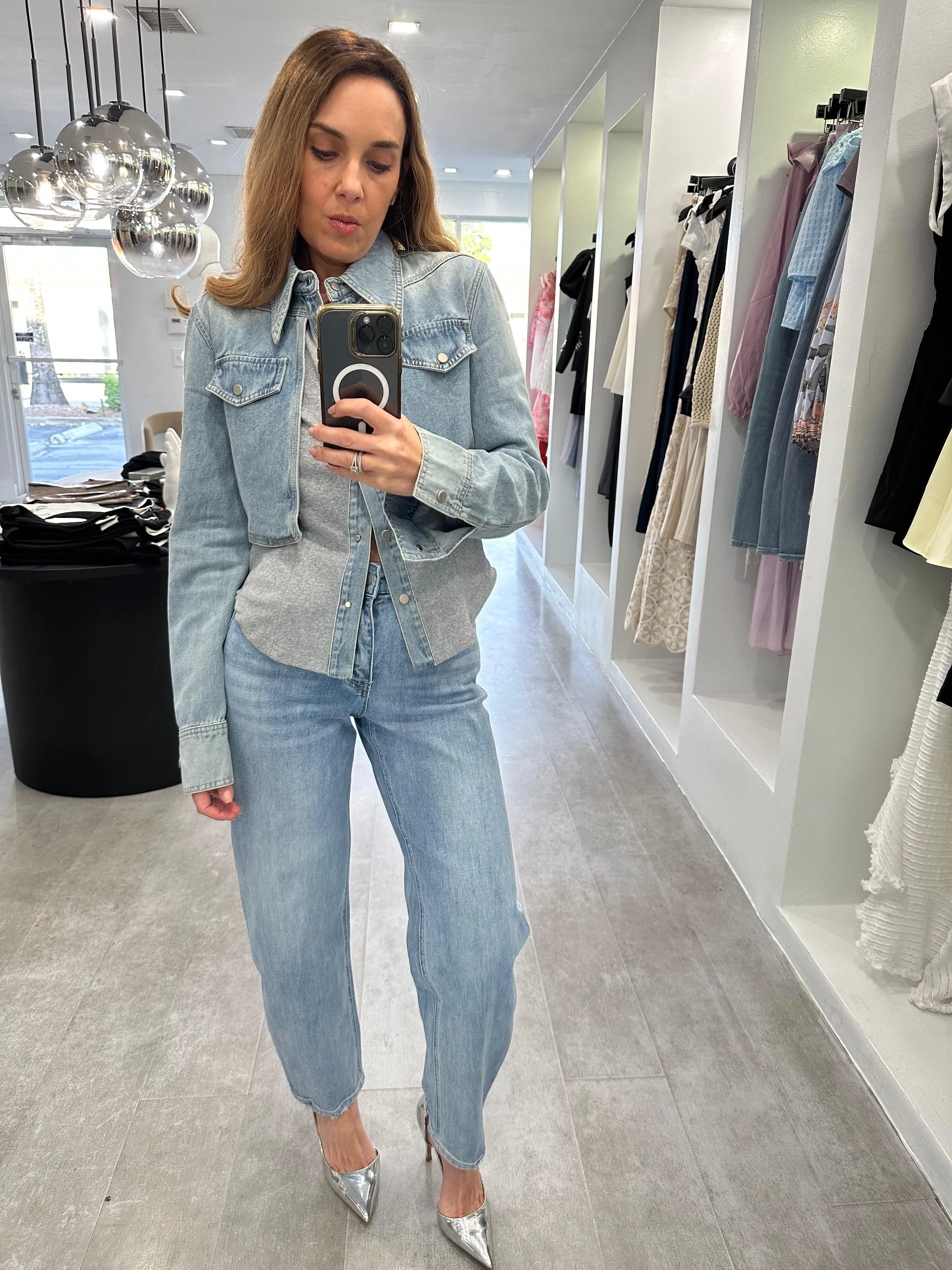 Denim layer Jean jacket