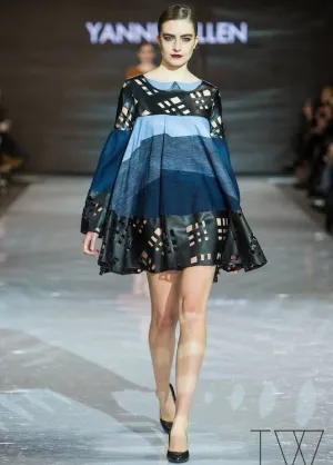 Denim Leather Dress