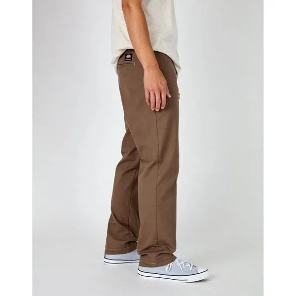 Dickies Skateboarding Pants Flex Slim Fit Straight Leg Mushroom Contrast Topstitch