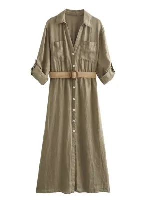 Emma Midi Shirt Dress
