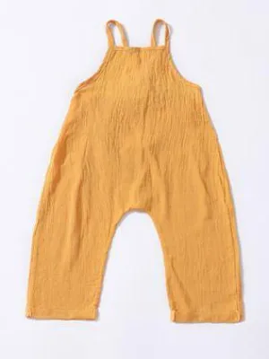 Fashion Toddler Girl Summer Yellow Suspender Backless Trousers