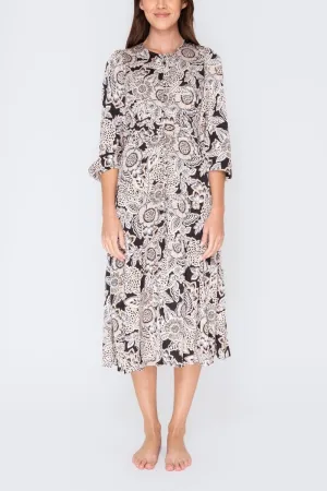 GWENYTH DRESS (Black/Patchwork)