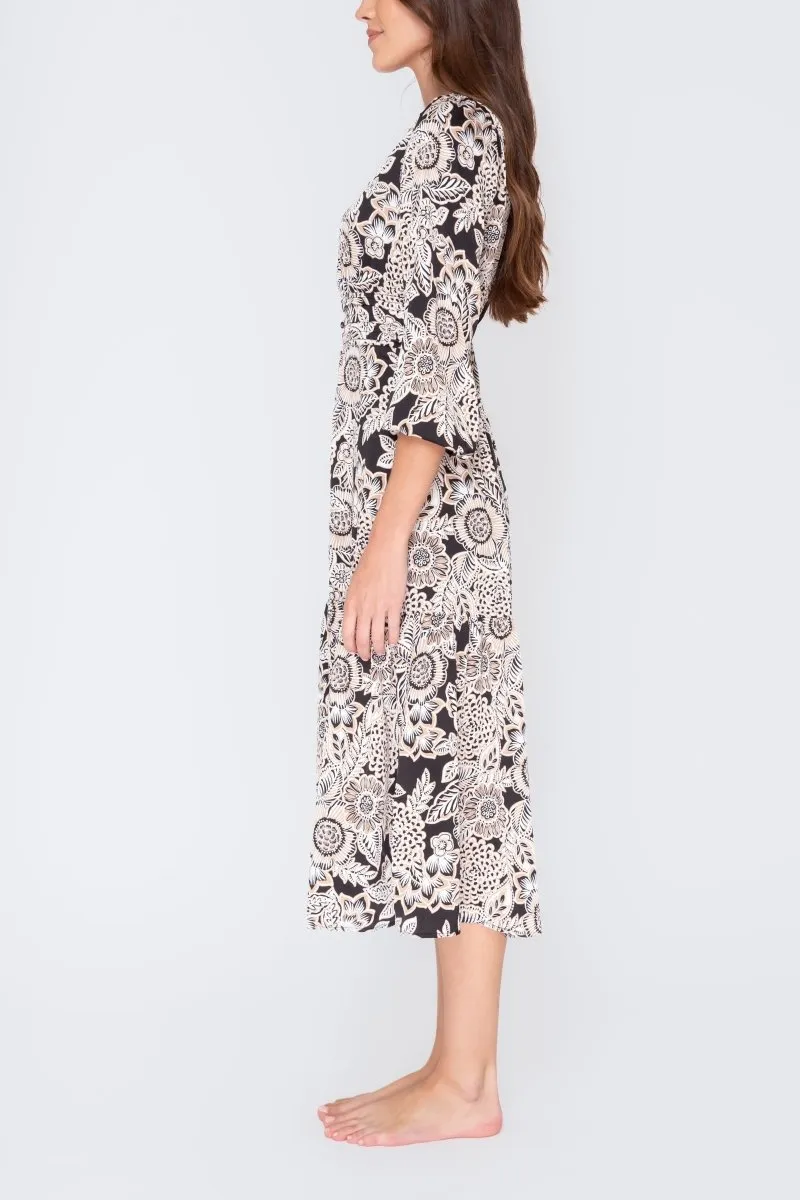 GWENYTH DRESS (Black/Patchwork)