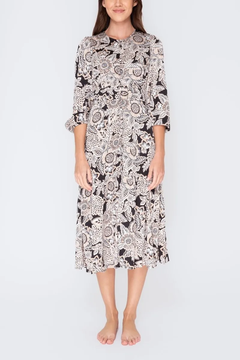 GWENYTH DRESS (Black/Patchwork)
