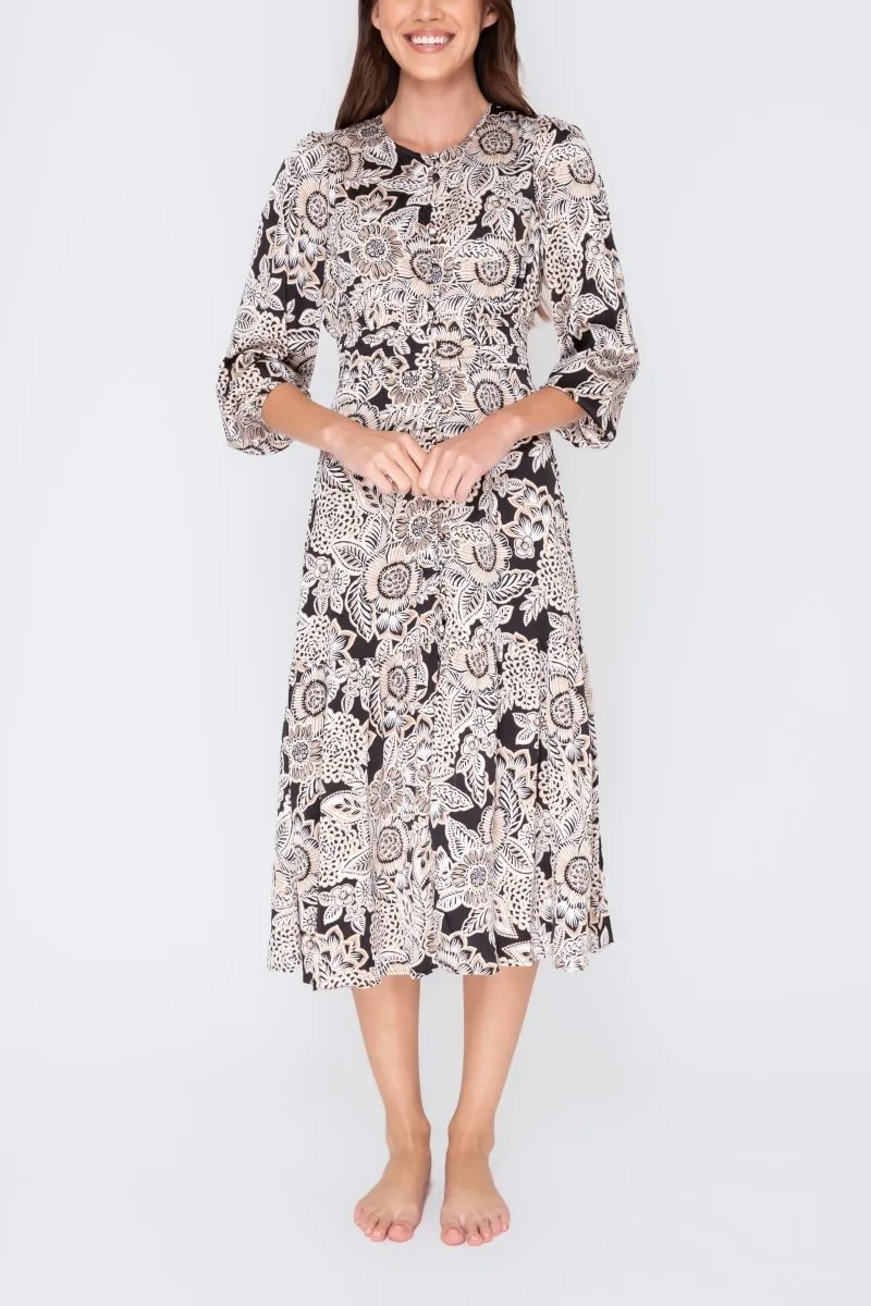 GWENYTH DRESS (Black/Patchwork)
