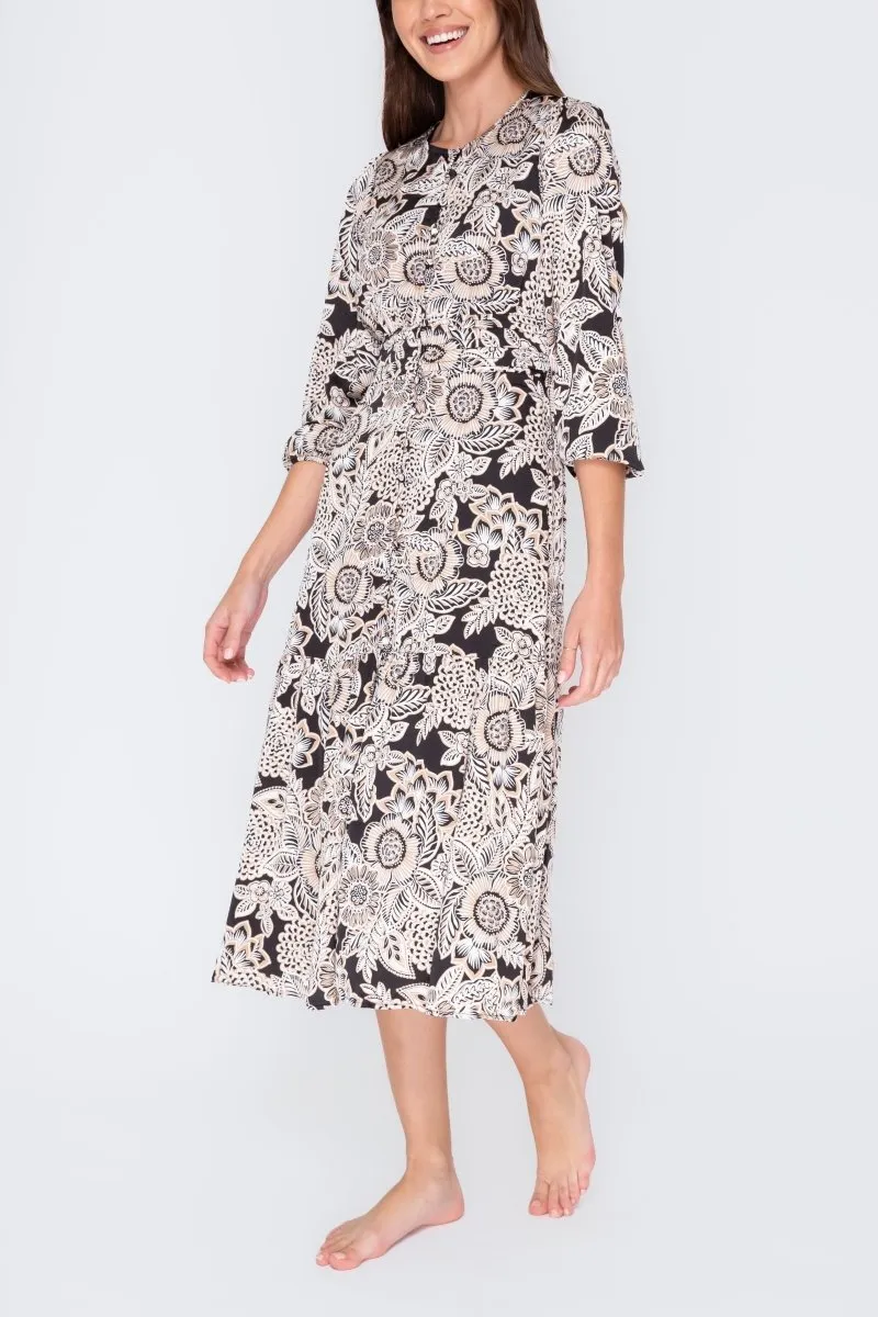 GWENYTH DRESS (Black/Patchwork)