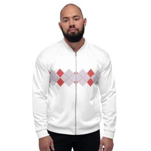 Ivan Lendl Argyll Red Grey Bomber Jacket