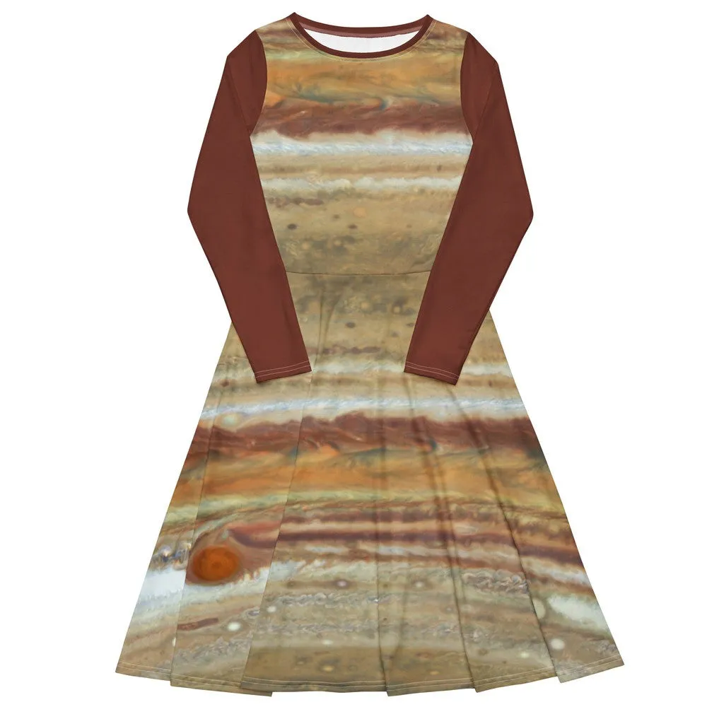 Jupiter by Hubble Long-Sleeve Midi Dress with Pockets