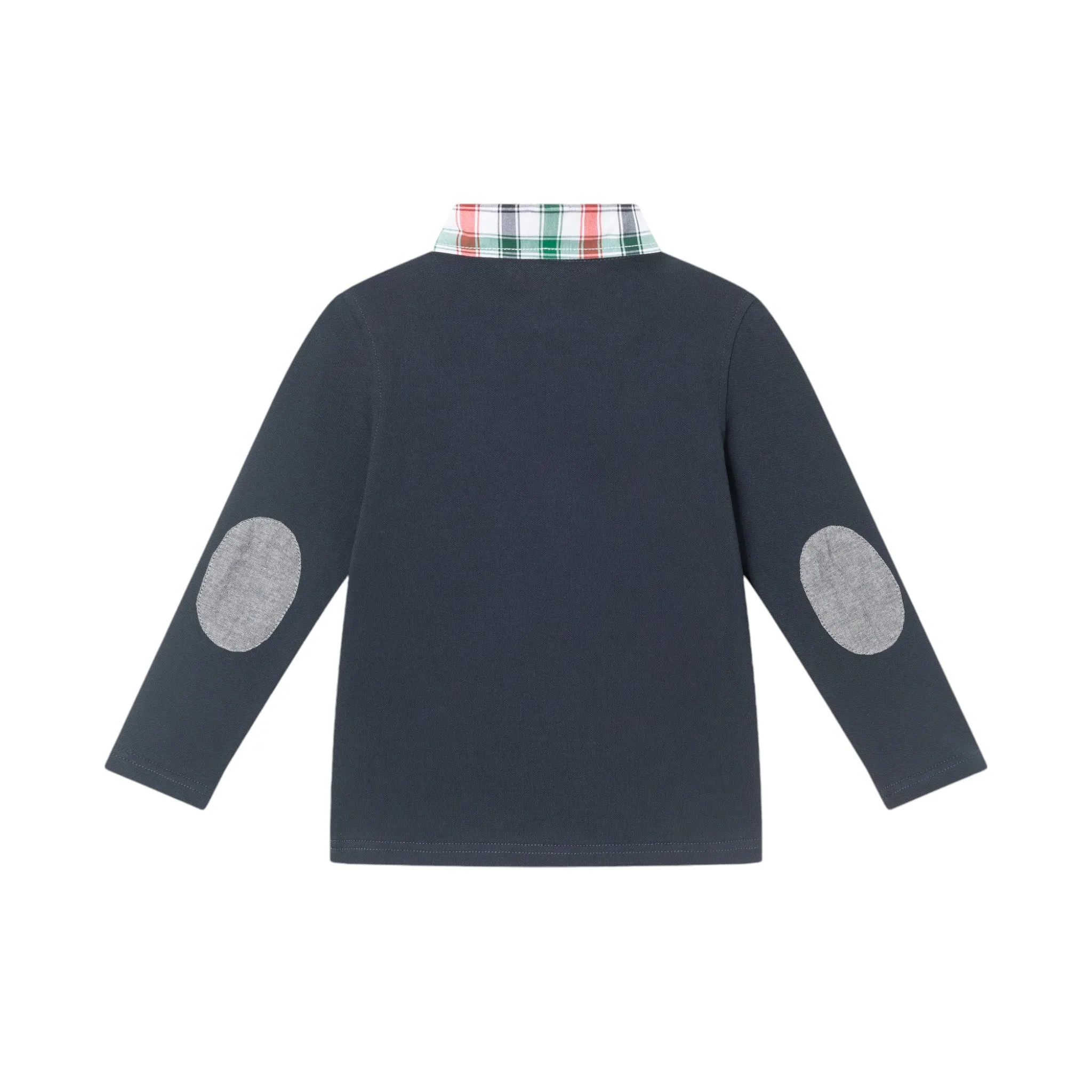 Kids (2-8) Polo & Cognac Cord Pants Set | Navy Holiday