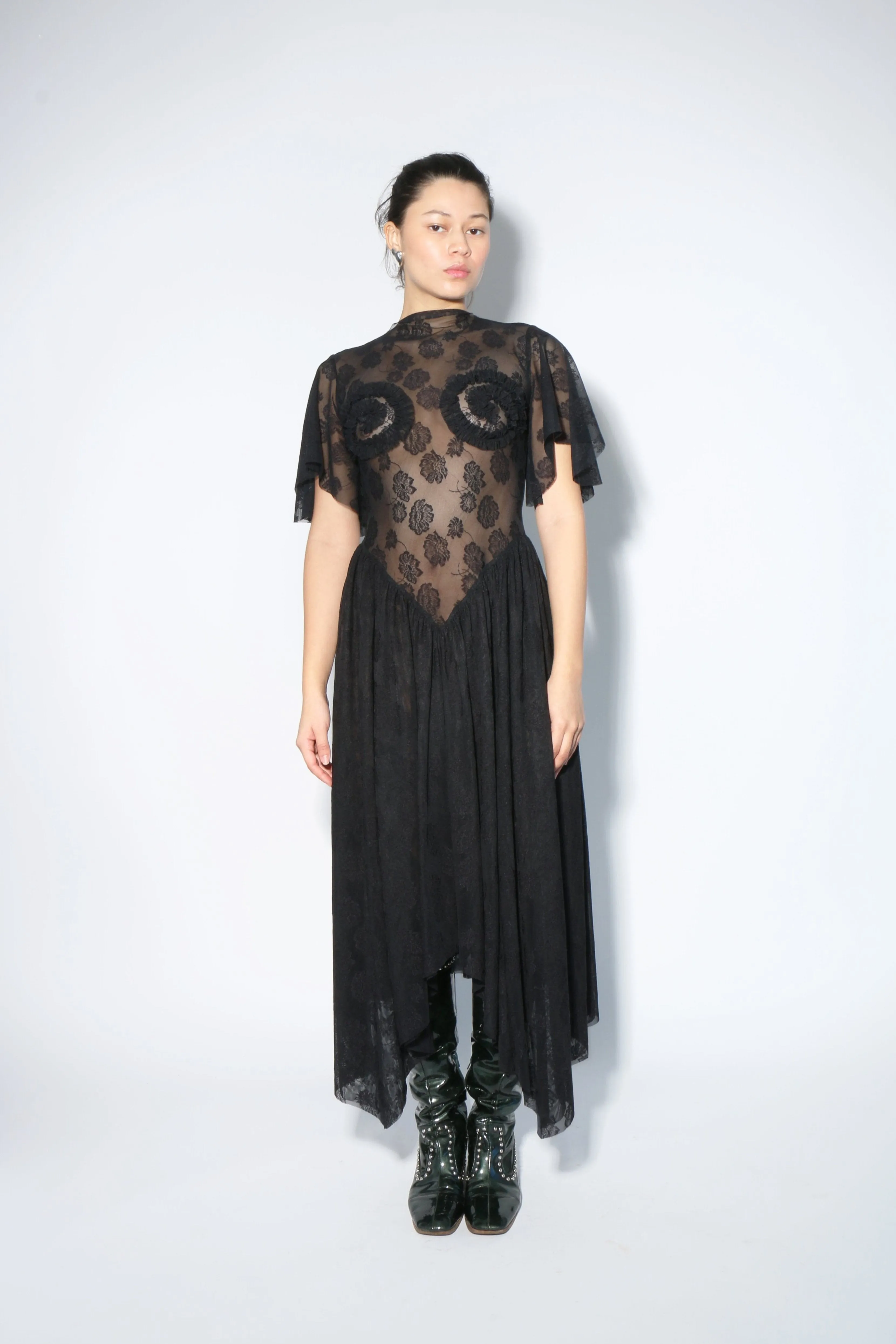 Lace Ammonite Spiral Dress