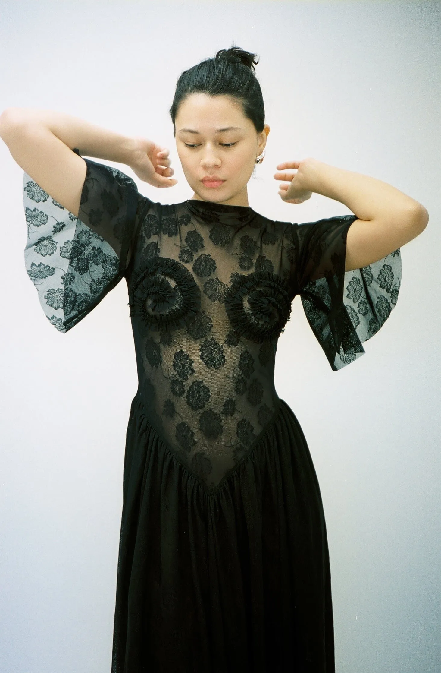 Lace Ammonite Spiral Dress
