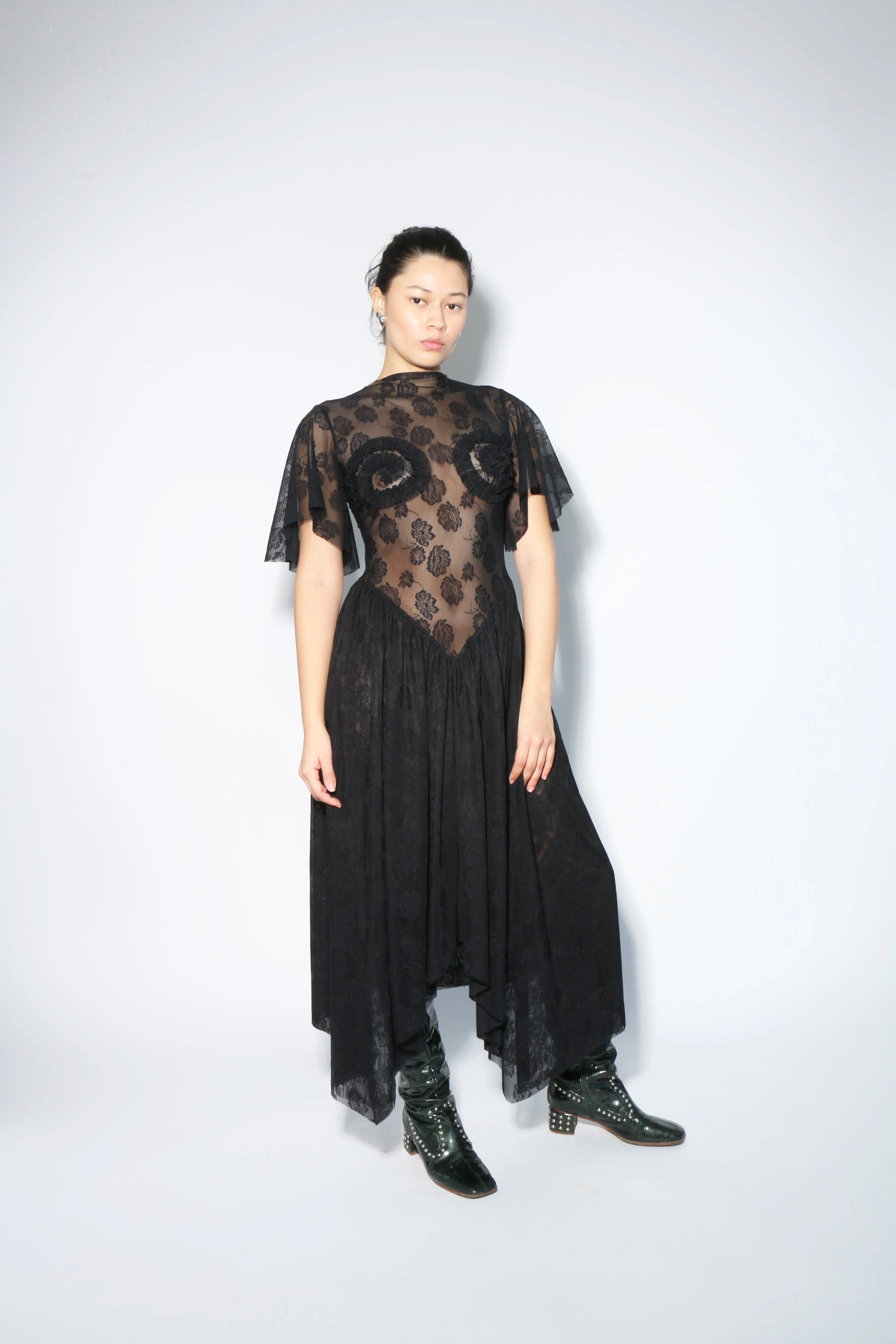 Lace Ammonite Spiral Dress