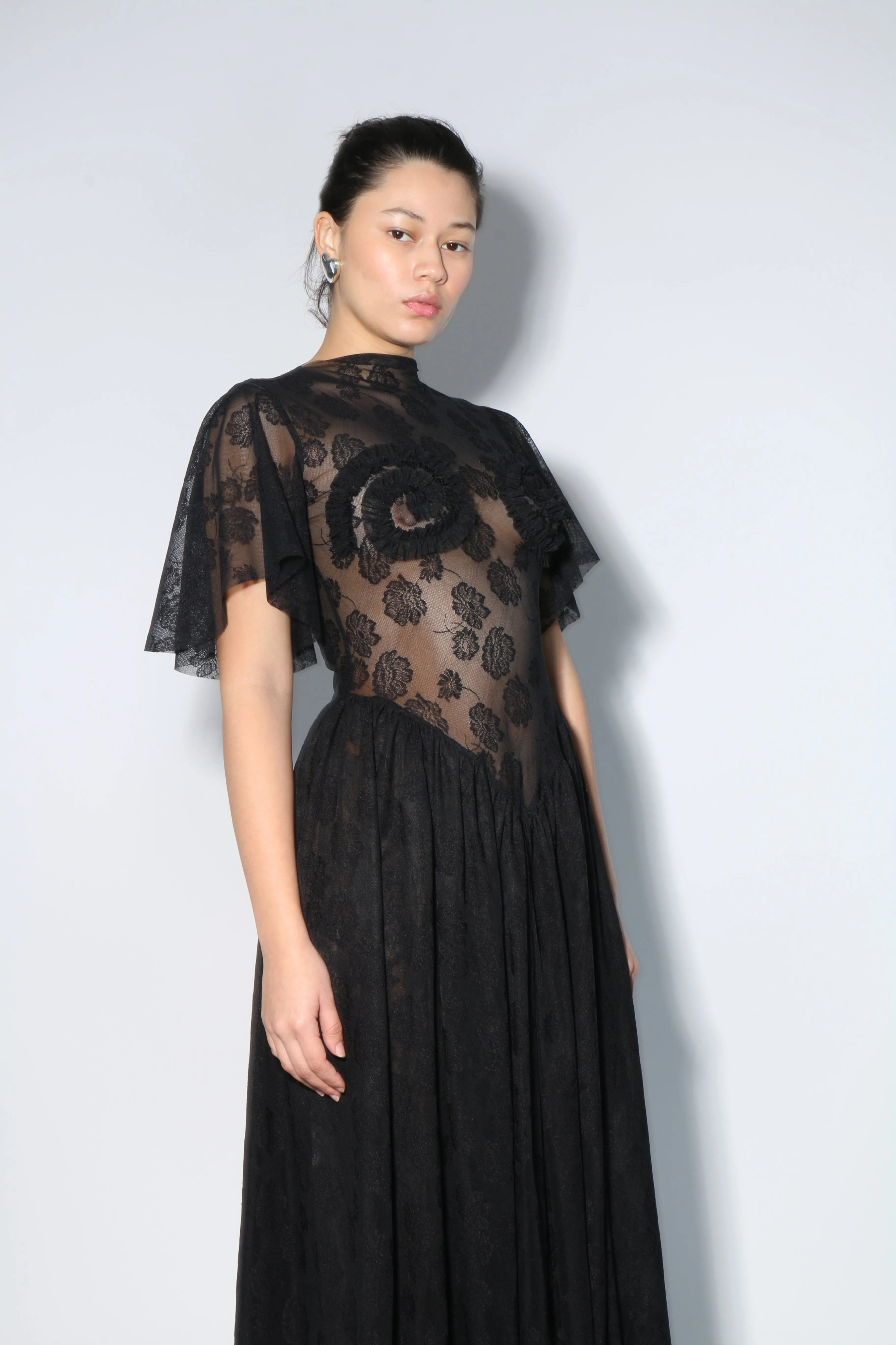 Lace Ammonite Spiral Dress