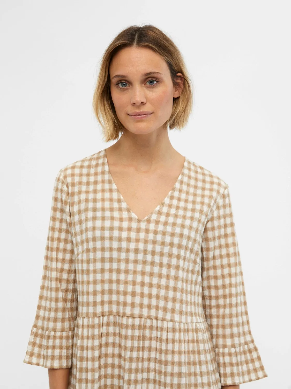 Lara Midi Dress (Brown)