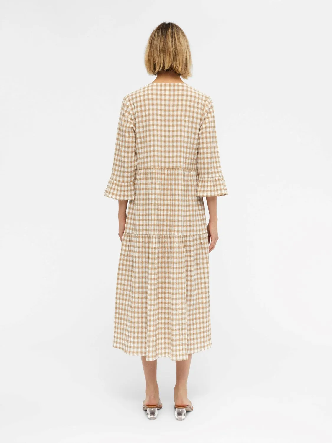 Lara Midi Dress (Brown)