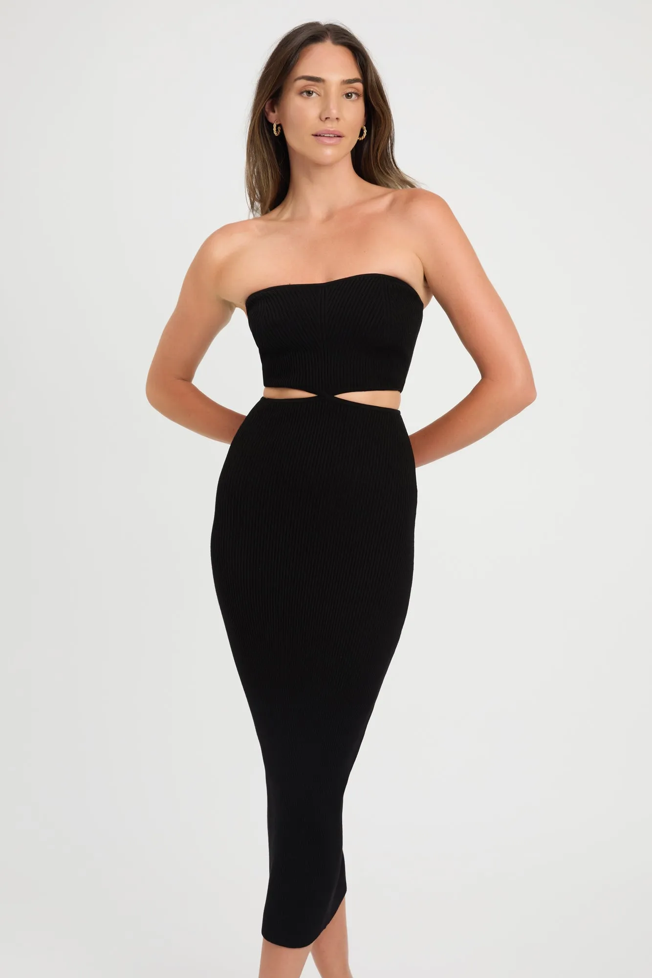 Lola Strapless Midi Dress