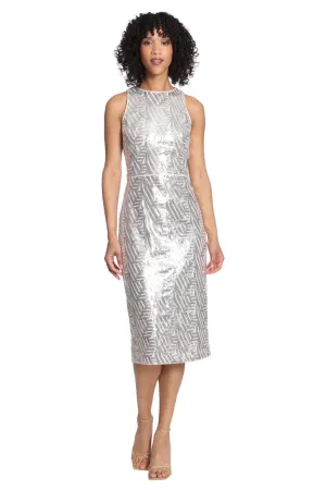 Maggy London "Jamie" Sequins Midi Dress