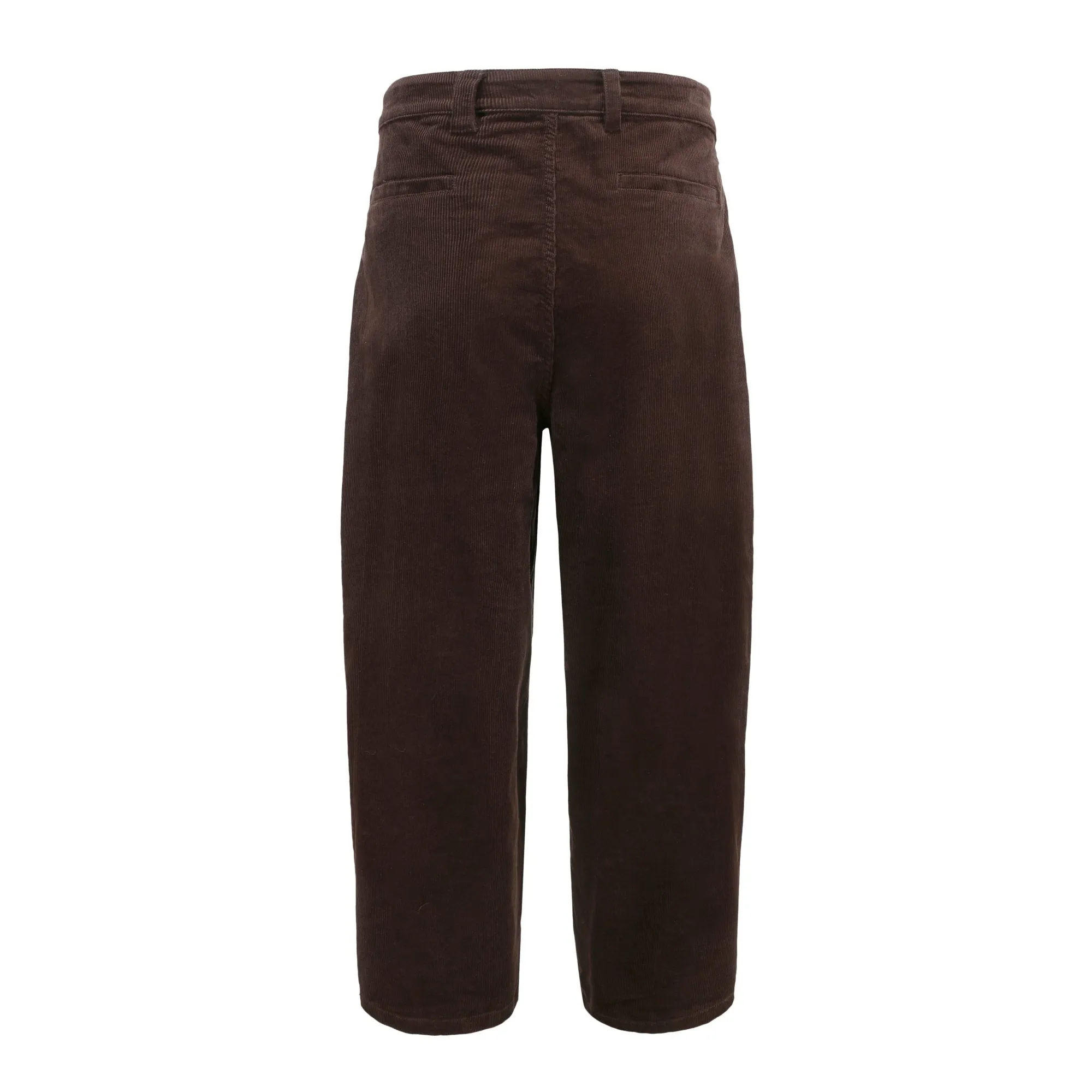 Men Patchwork Corduroy Pants - Brown