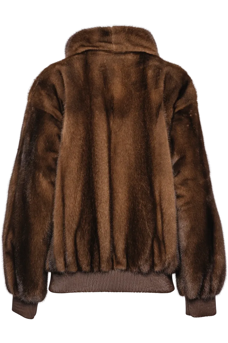 Mink Fur Bomber Jacket