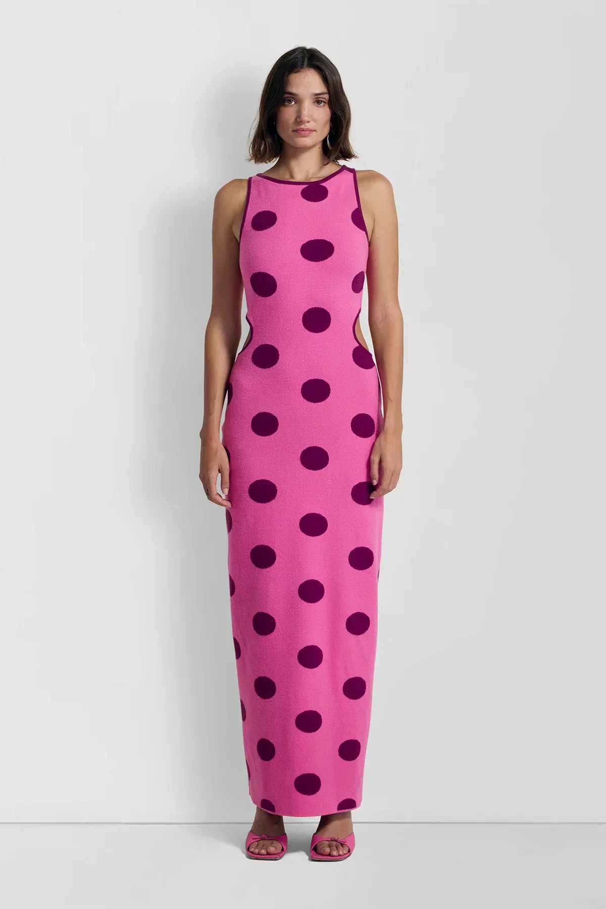 Mira Knit Maxi Dress in Candy Spot