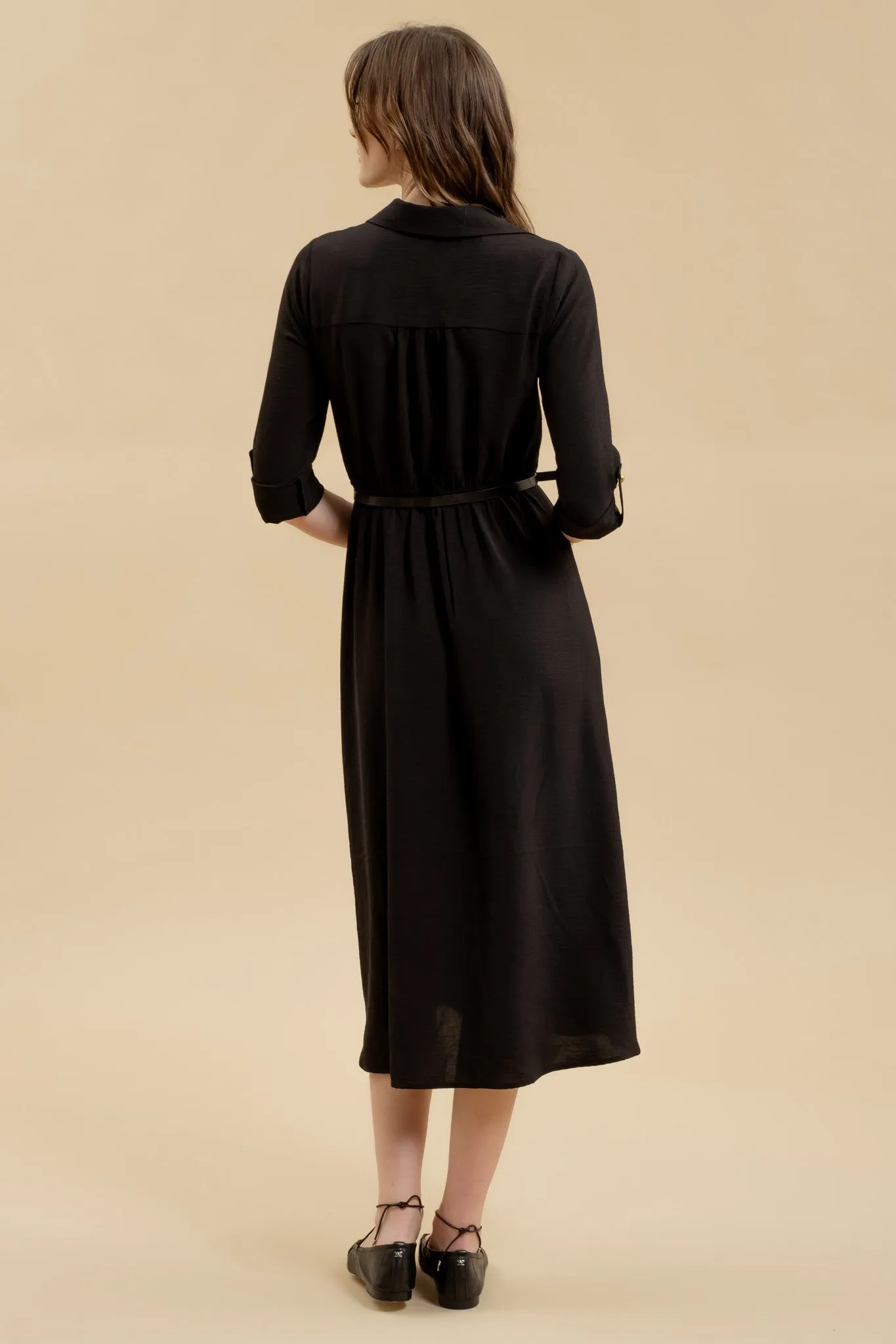 Monica Midi Dress - Black