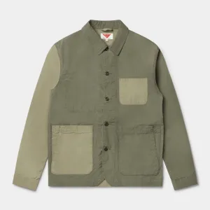 Organic Cotton Ripstop Utility Jacket Mk II (Dusky Green)