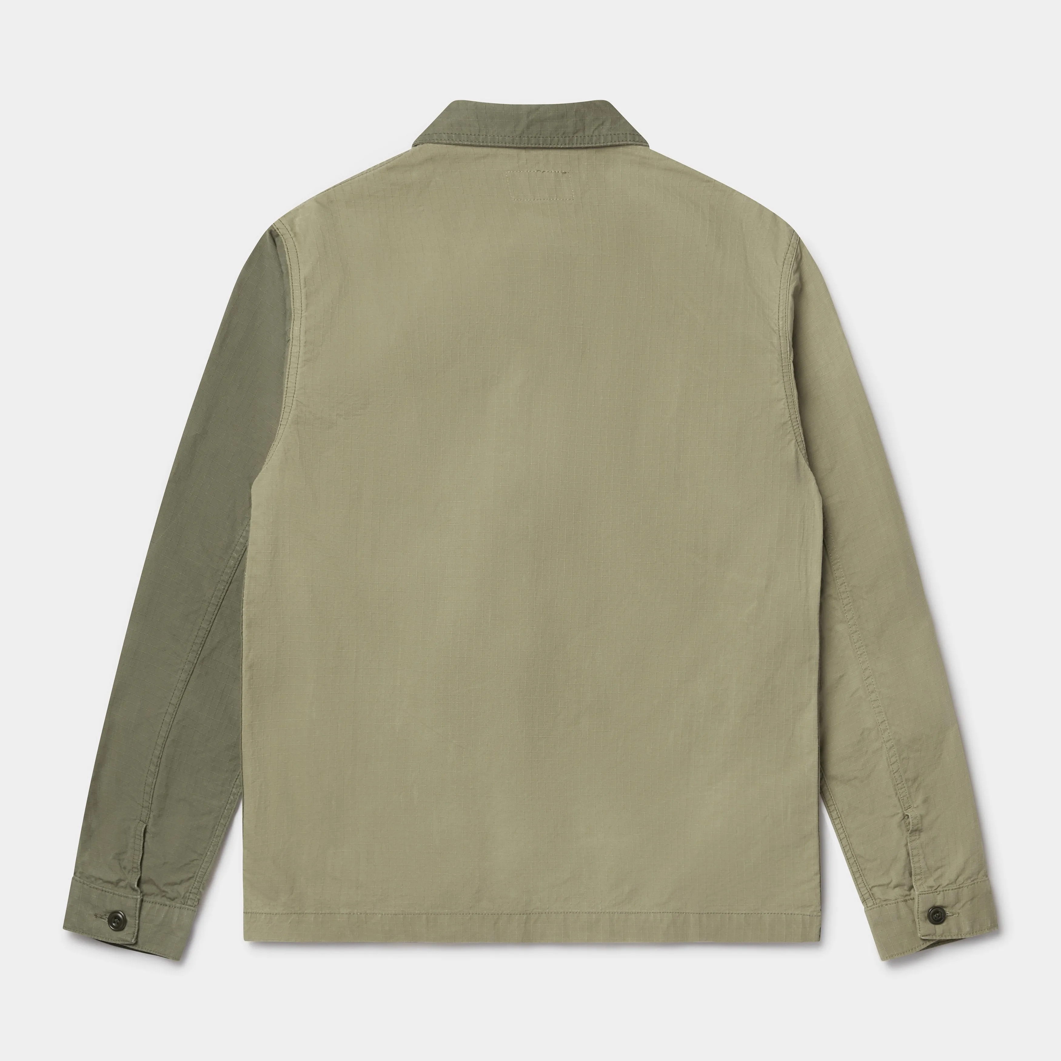 Organic Cotton Ripstop Utility Jacket Mk II (Dusky Green)