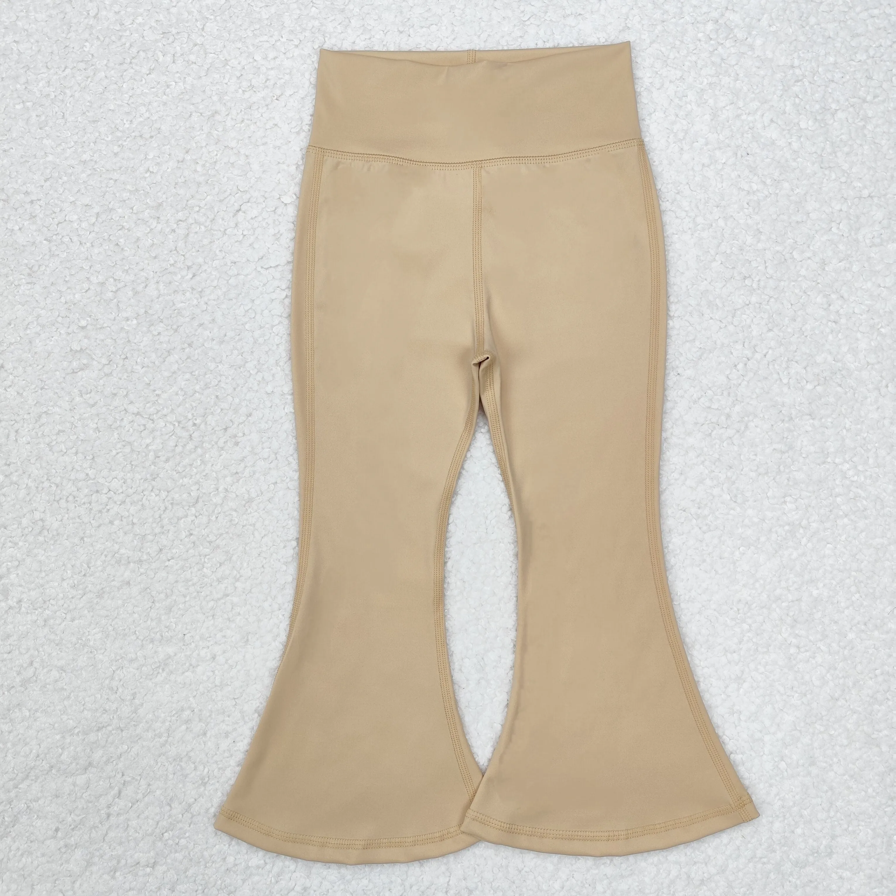 P0574 baby girl clothes brown girl bell bottoms pant girls yoga pant